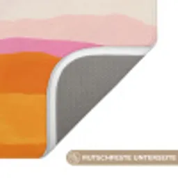 Heuvels - Oranje - Zon - Abstract Badmat klein -USP_AntislipDE