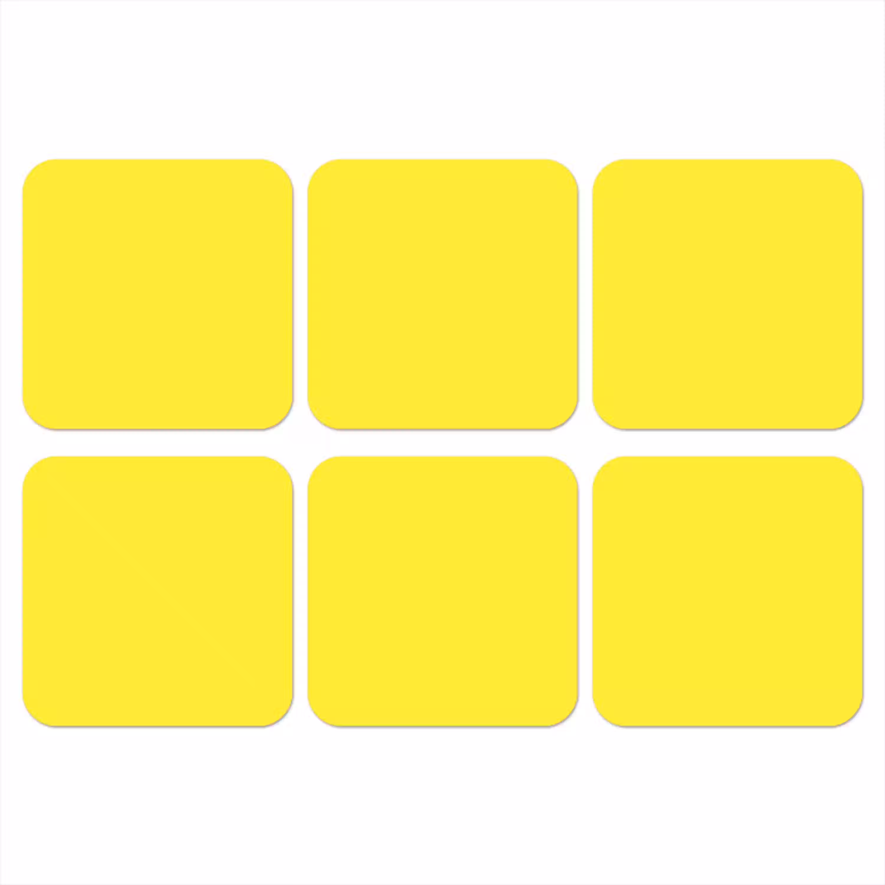 Soft - Custard - Geel onderzetter kurk middel 366 -3d