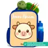 Kawai - Koe - Bruin Kinderrugzak - Blauw middel -inhoud_NL