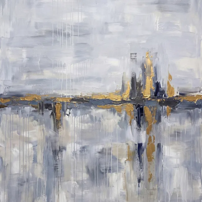 Behang - Abstract - Structuur - Goud - Grijs - Modern
