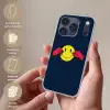 Smiley - Geel - Handen - Minimalistisch Telefoonhoesje iPhone 17 Pro klein -sfeer3_NL
