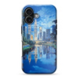 Stad Kuala Lumpur - Skyline - Wolkenkrabbers - Water Toughcase MagSafe Apple iPhone 17 klein -3d