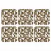 Abstract - Retro - Bruin onderzetter kurk middel 366 -3d