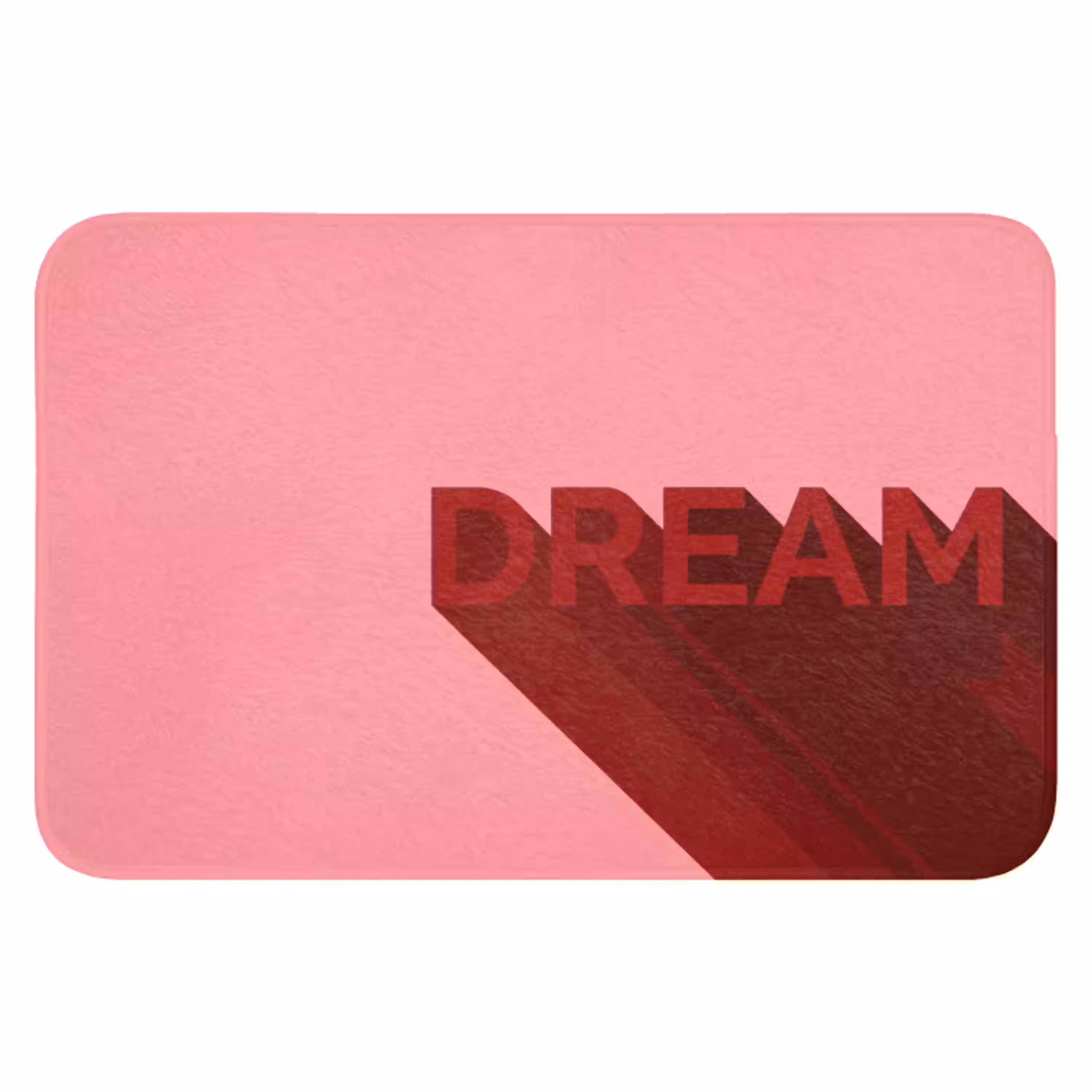 Dream - 3D - Rood - Roze Badmat klein -3d