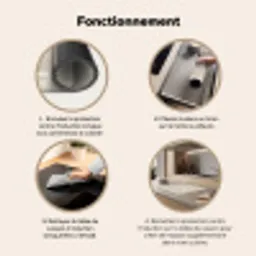 Lijnen - Waaier - Beige Inductie beschermer vinyl 3mm middel 274 -usfeer9_FR