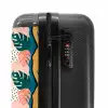 Monstera bladeren in diverse kleuren NBS - Handbagage koffer - Kinderen Unisex middel -slot