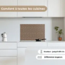 Stippen - Bruin - Beige - Patroon keuken achterwand spatscherm klein 900 -sfeer4_FR