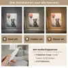 Graffiti - Hond - Ballon - Dieren Light Box met kabel (Tafellamp) klein -USP_lichtkleurNL
