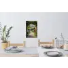 Doorkijk - Tuinboog - Bloemen - Natuur - Pad Muursticker klein -eettafel