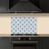 Frans - Citroen - Royaal - Blauw - Geel keuken achterwand spatscherm klein 900 -sfeer1