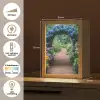 Doorkijk - Bloemen - Hortensia - Pad Light Box met kabel (Tafellamp) klein -USP_NL