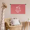 Lijnillustratie - Kersen - Tak - Wit Wandkleed katoen klein -wsfeer5_kind