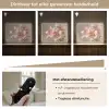 Lelies - Meeldraden - Roze - Wazig Light Box met batterij (Wandlamp) middel -USP_dimbaarNL