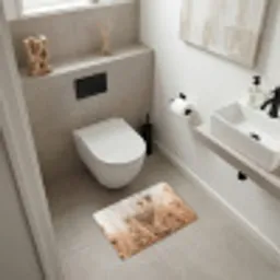 Schermbloem - Droogbloem - Winter - Beige - Minimalistisch Badmat klein -sfeer4