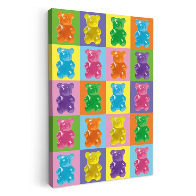 Art- Snoep - Kleurrijk KitchenYeah - Keuken - Canvas klein -3d