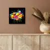 Fruit - Graffiti - Kleurrijk - Sinaasappel - Aardbei - Abstract aluminium wit klein -sfeer4