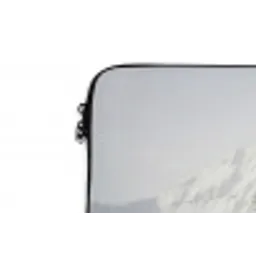 Berg - Sneeuw - Winter - Natuur - Wit laptophoes neopreen klein -detail