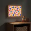 Smileys - Kleurrijk - Hartjes Light Box met batterij (Wandlamp kind) middel -sfeer5_kind