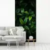 Bladeren - Regendruppels - Licht - Groen fotobehang vinyl groot -woonkamer
