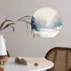Bos - Winter - Natuur - Abstract - Sneeuw Wandcirkel behangsticker klein -sfeer3