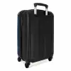 Abstract - Golvende lijnen Blauw NBS - Handbagage koffer - Kinderen Unisex middel -achterkant
