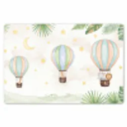 Aquarel - Luchtballonnen - Pastel Placemat vinyl groot -zzsfeer1_Kitchenyeah-website