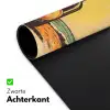 Bierfles - Zonsondergang - Palmbomen - Zee Muismat XXL klein -sfeer2