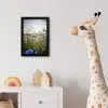 Bloemen - Zomer - Korenbloem - Blauw - Zon - Wolken fotolijst zwart zonder passe partout klein -usfeer4_kinderkamer