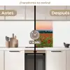 Klaprozen - Landschap - Rood - Bloemen keuken achterwand 2 middel -voor-na2_ES