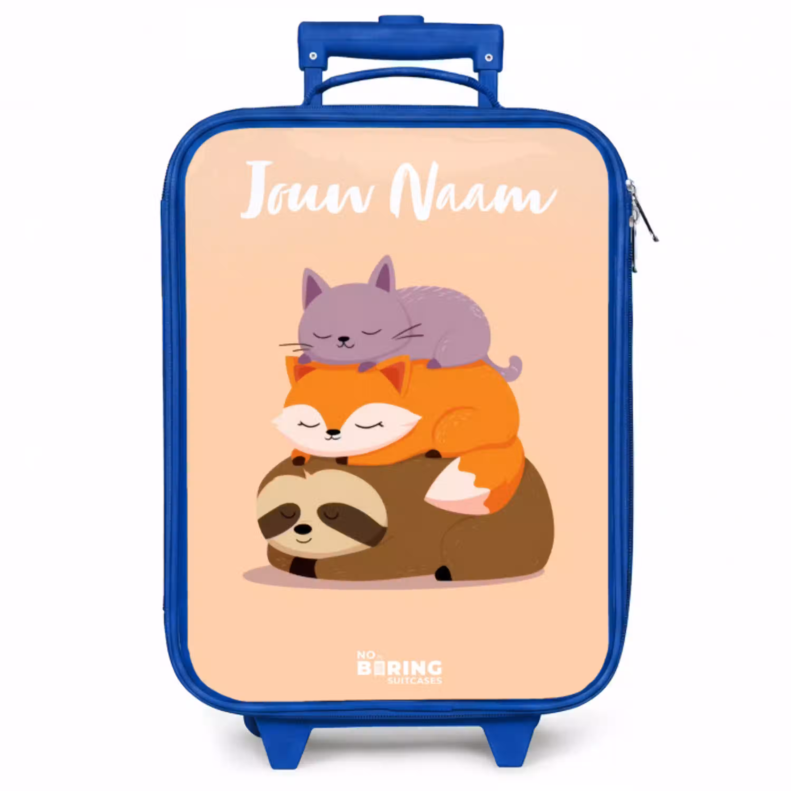 Dieren - Slapen - Samen Kinderkoffer - Blauw klein -zzz_website3d