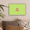 Grl pwr - Groen - Rood - 3D canvas 2cm klein -sfeer1