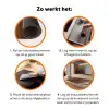 Hardhout - Patronen - Bruin Inductie beschermer vinyl 3mm klein 276 -zzzzzzz-td-werking