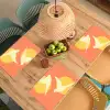 Vogels - Cirkels - Geel Placemat vinyl groot -zzsfeer5_Kitchenyeah-website