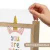 Eenhoorn - Quote - Roze - 'You are magic' Light Box met kabel (Kinderlampje) klein -USP_websiteprintNL