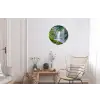 Jungle - Regenwoud - Water - Waterval - Planten Wandcirkel aluminium klein -woonkamer