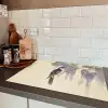Specht - Bloemen - Paars Inductie beschermer vinyl 3mm klein -sfeer3