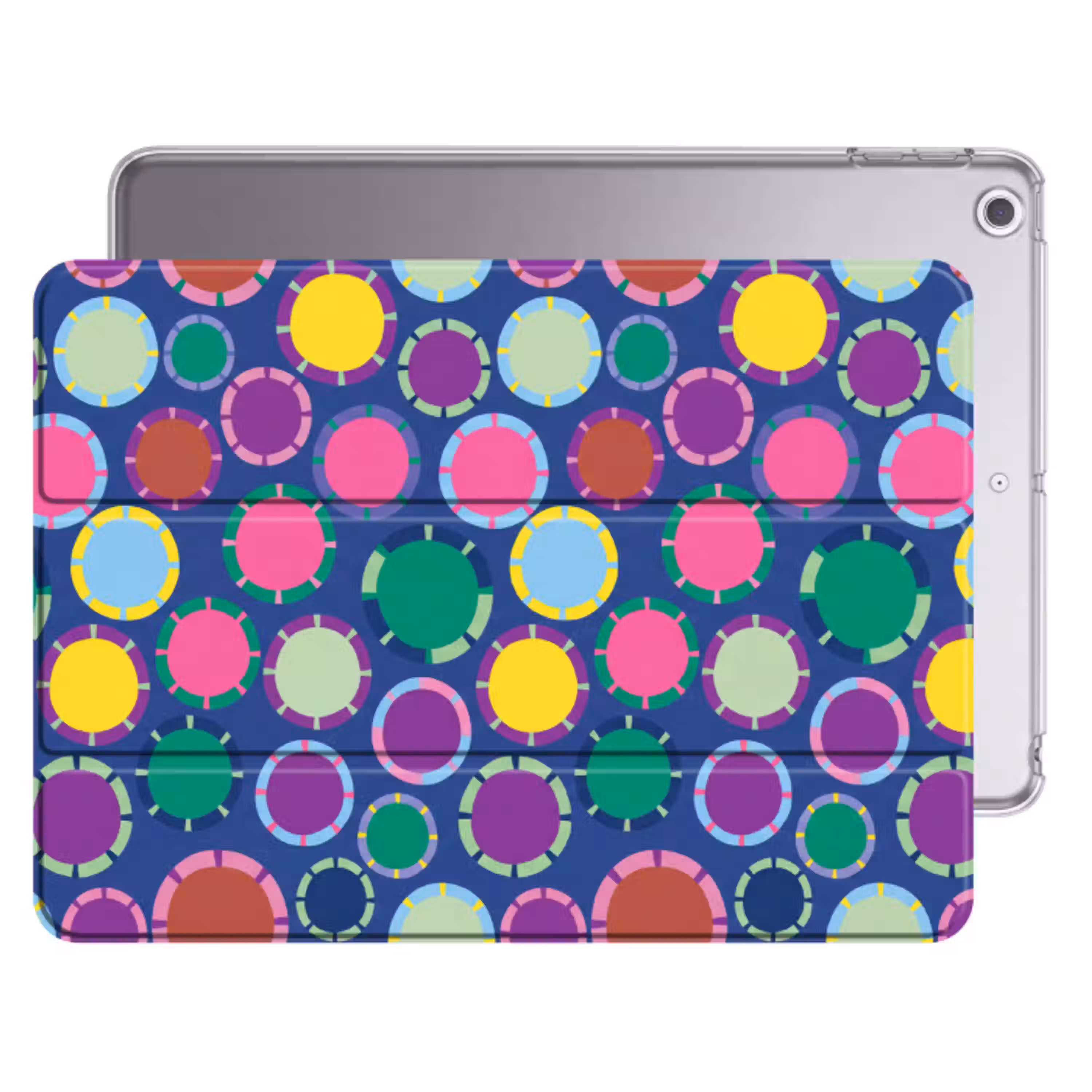 Patroon - Cirkels - Abstract - Kleurrijk Apple iPad 2017 middel -threedimensional_3d_global
