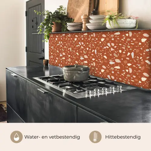 Terrazzo - Patroon - Klei keuken achterwand 2 middel 871 -usp_NL