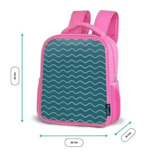 Zee - Dieren - Donkerblauw - Golf Kinderrugzak - Roze middel 863 -productfoto_formaten