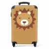 Dierenportret - Leeuw - Bruin NBS - Handbagage koffer - Unisex middel -productfoto_recht