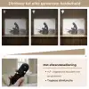 Silhouet - Vrouw - Surfplank - Water Light Box met batterij (Wandlamp) middel -USP_dimbaarNL