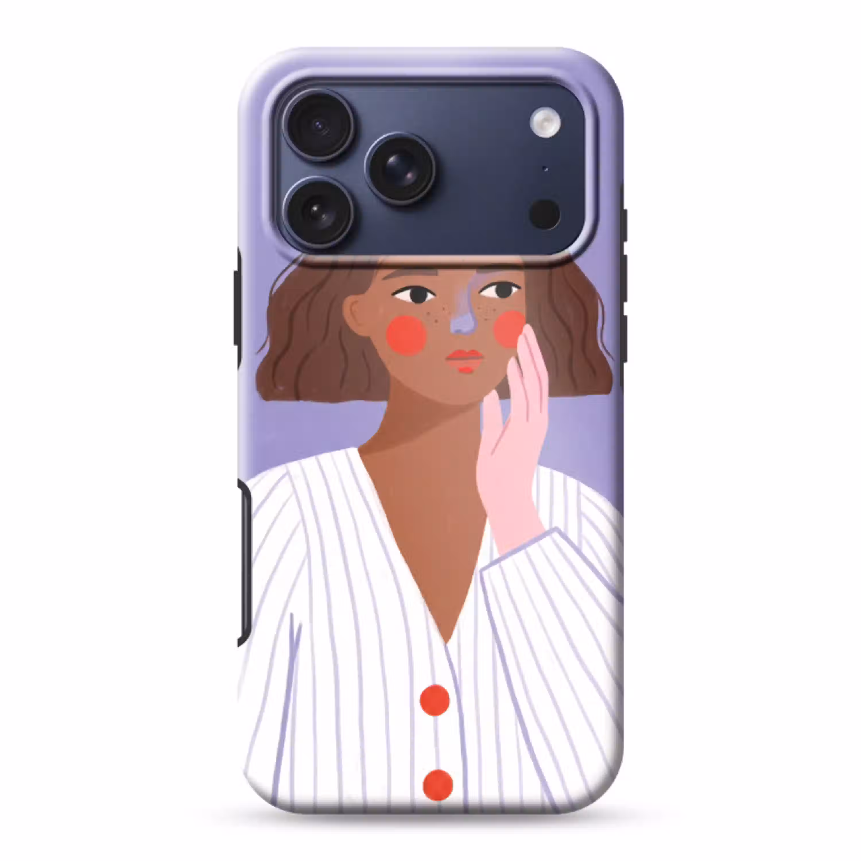 Vrouw - Gezicht - Mensen - Abstract - Kleurrijk Toughcase MagSafe Apple iPhone 17 Pro Max klein -3d