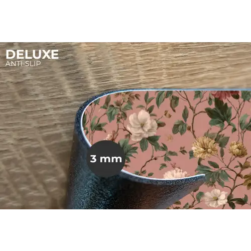 Bloemen - Klassiek - Roze Placemat vinyl groot 368 -closeup