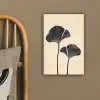 Bladeren - Minimalistisch - Zwart canvas 2cm klein -sfeer3
