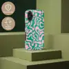 Abstract - Patroon - Groen - Roze - Kleurrijk Toughcase MagSafe Apple iPhone 17 klein -USP_PrintM_NL