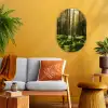 Bomen - Bos - Mos - Planten - Zon - Natuur Wandcirkel Ovaal Forex klein -sfeer4