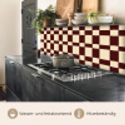 Retro - Patroon - Bruin keuken achterwand 2 middel 871 -usp_DE