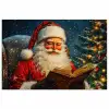 Kerstman - Kerst - Winter - Kerstboom poster papier klein -3d