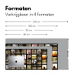 Fotocollage - 32 afbeelding Muismat XXL klein -sfeer5