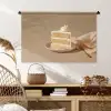 Vanilletaart - Cake - Romig Wandkleed katoen middel -sfeer5